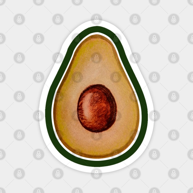 avocado Magnet by tetiana12.art