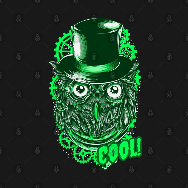 Cool owl artwork by Wolf Clothing Co