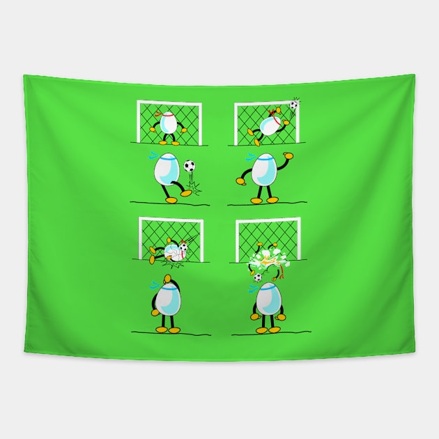 Egg Sports Academy- Soccer Tapestry by Hydra