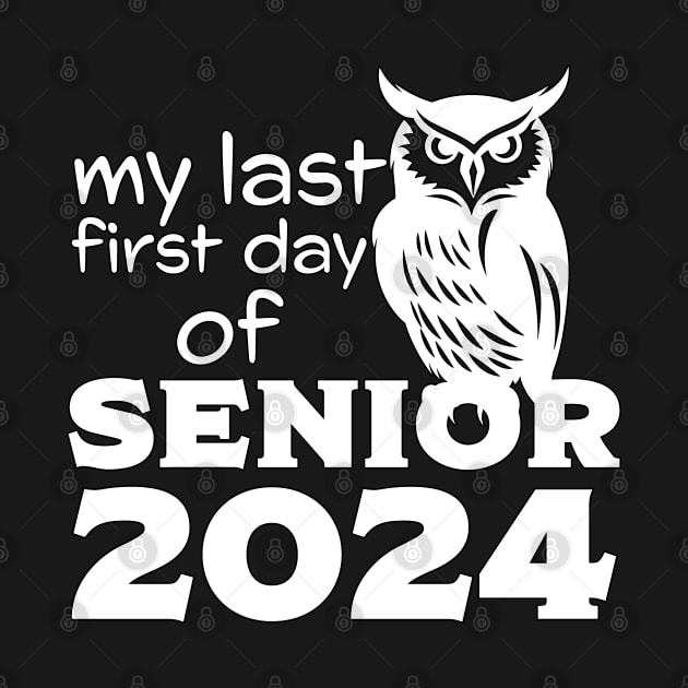 My Last First Day Of Senior 2024 White Owl by PaulJus