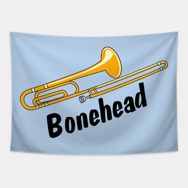 Bonehead Trombone Tapestry by Barthol Graphics