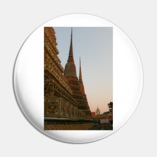 Second view from three stupa in a row at Wat Pho temple. Pin