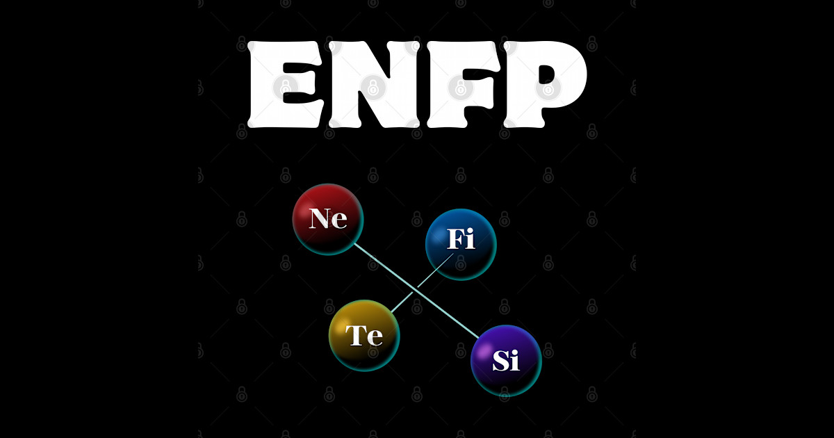 ENFP Cognitive Stack, MBTI Shirt Design Enfp Sticker TeePublic