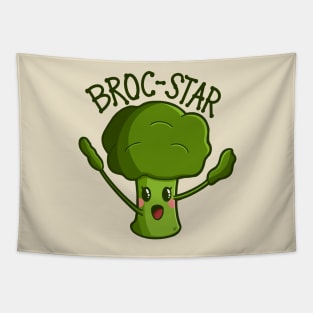 “Broc-Star” Rock Star Broccoli Tapestry