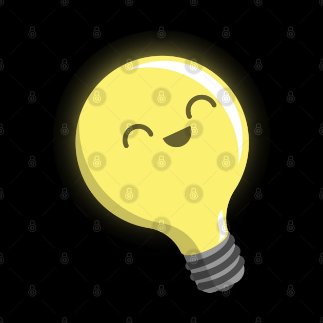 Watt Watt! - Happy Lightbulb by deancoledesign