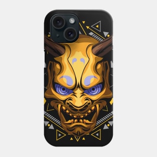 shinigami oni mask samurai Phone Case