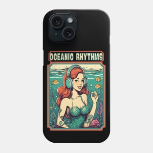 Mermaid with  headphones Phone Case