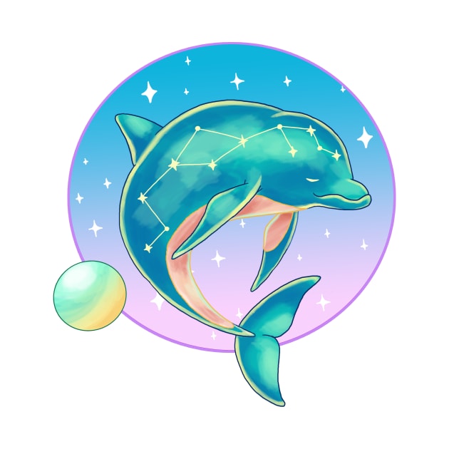 Constellation Dolphin by Astro Potion