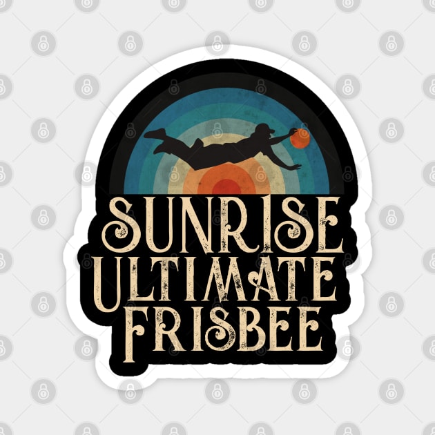 Ultimate Frisbee Sunset Magnet by CTShirts