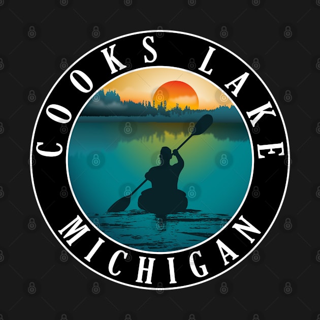 Cooks Lake Kayaking Michigan Sunset by BirdsEyeWorks