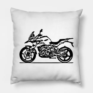 G 310 GS Bike Sketch Art Pillow