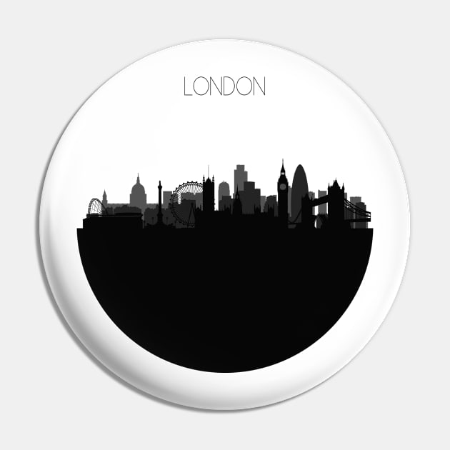 London Skyline Pin by inspirowl