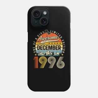 Awesome Since December 1996 Vintage 27th Birthday Phone Case