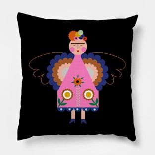 Frida kahlo colorful summer flowers viva la vida feminist painter Pillow