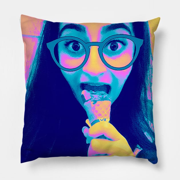 SELF portrait Pillow by SaleenaStudio