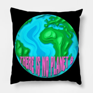 there is no planet b (paper cut out earth) Pillow