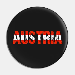 Austria Osterreich Flag Distressed Pin