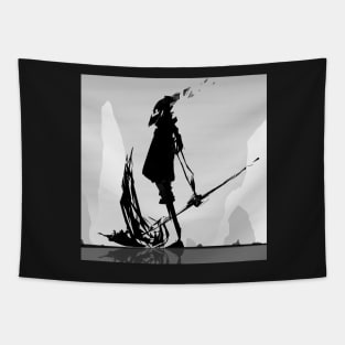 Shattered Tin Can Reaper Print Tapestry