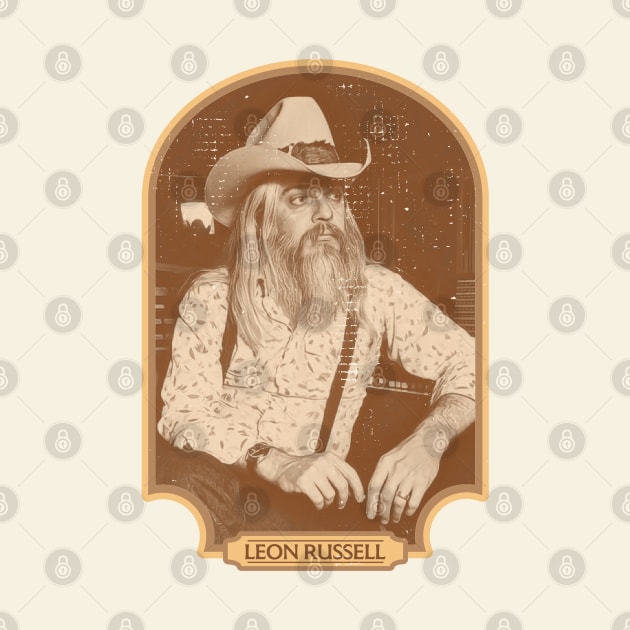 Leon Russell Sepia Tribute by darklordpug