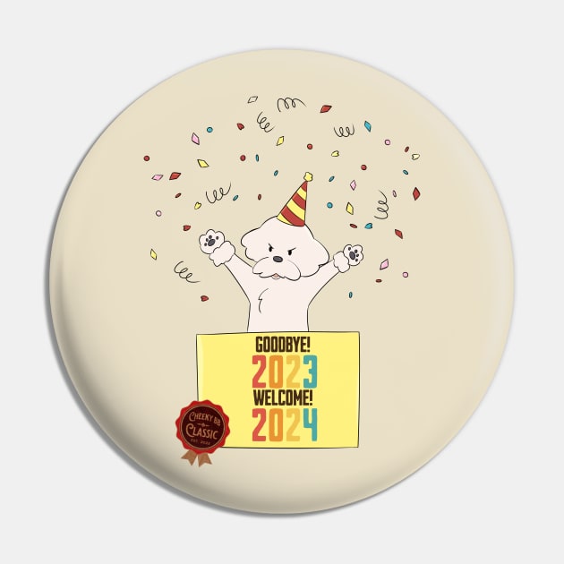 Goodbye 2023 Welcome 2024 Pin by Cheeky BB