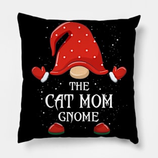 The Cat Mom Gnome Matching Family Group Christmas Pajama Pillow