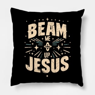 Jesus Christ Trekkie Meme Pillow