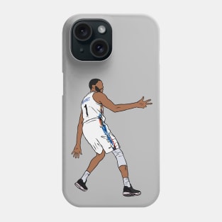 Mikal Bridges 3 Point Celebration (Brooklyn) Phone Case