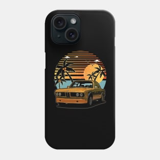 BMW CSL 1972 car sunset Phone Case