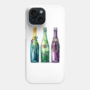 Mardi Gras Bottles and Beads Phone Case