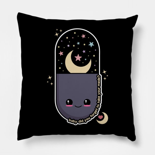 Kawaii Pill Pillow by Sasyall