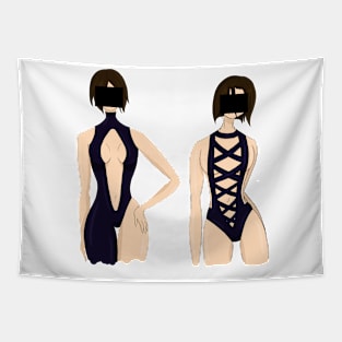 Girls in tight suits Tapestry