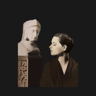 Louise Brooks® with bust of Dante Alighieri T-Shirt