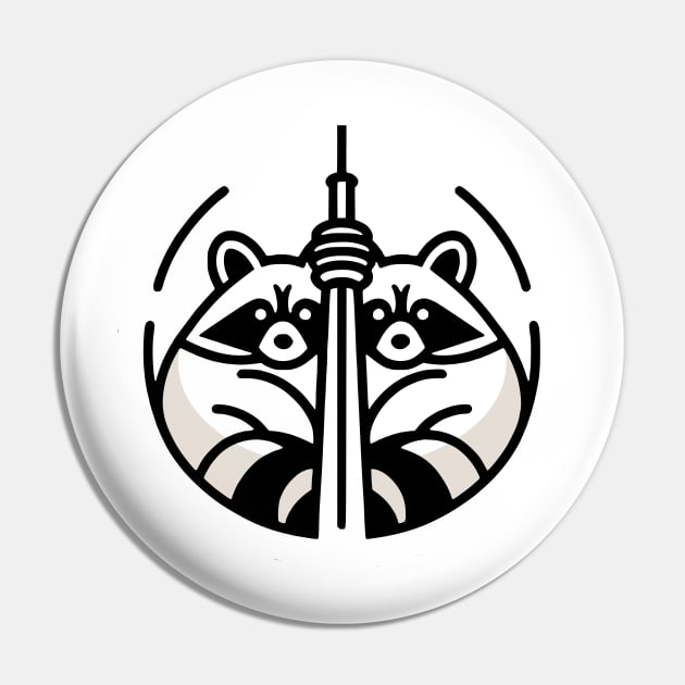 Toronto - CN Raccoon Pin by nostalgiapress