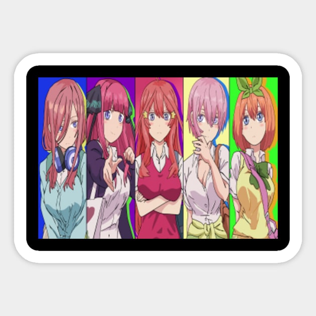 Nakano Sisters - Nino, Miku, Itsuki, Yotsuba, Ichika [Gotoubun no