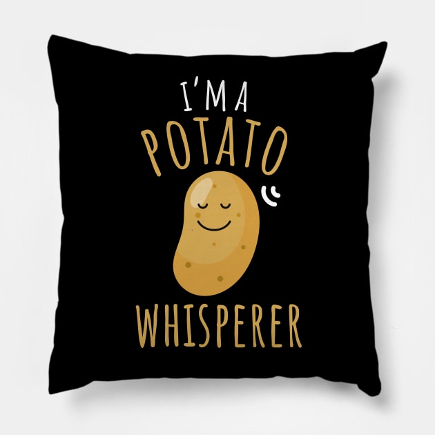 I'm A Potato Whisperer Funny Potato Pillow by DesignArchitect