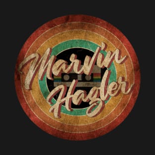 Marvin Hagler Vintage Circle Art T-Shirt