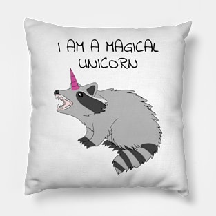 Racoon Unicorn Pillow