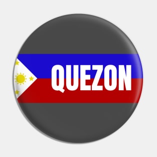 Quezon City in Philippines Flag Pin
