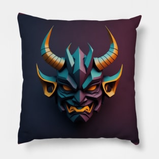 oni mask Pillow