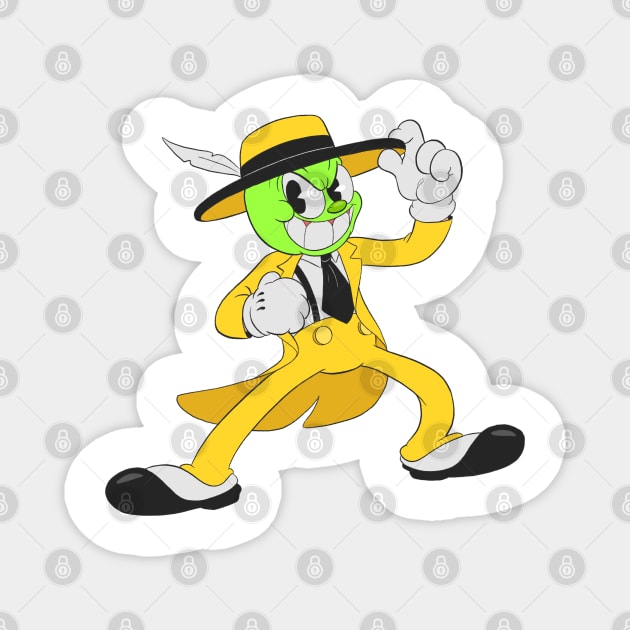 The Mask in rubberhose style Magnet by Kevcraven