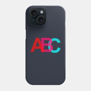 alphabets a,b,c Phone Case