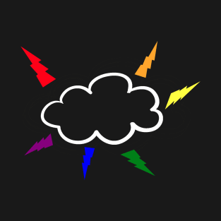 rainbow thundercloud T-Shirt