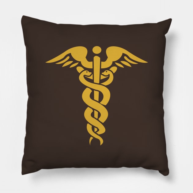 Health Symbol Pillow by nickbuccelli