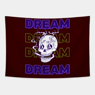 smoking skull !!! DREAM Tapestry