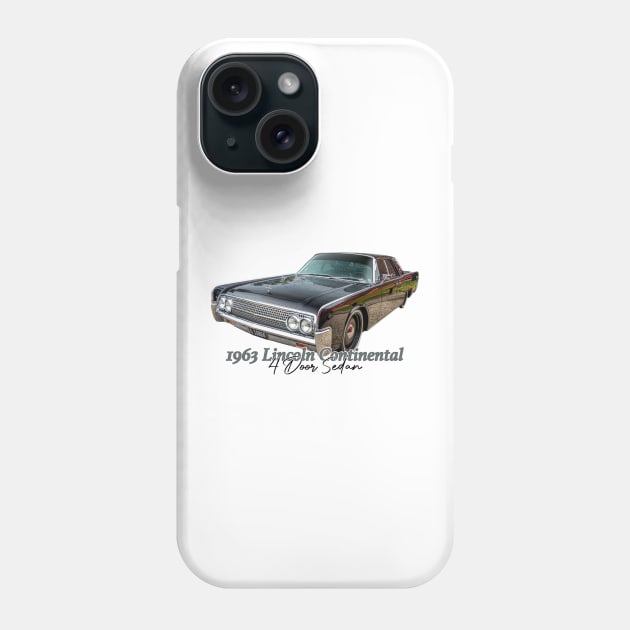 1963 Lincoln Continental 4 Door Sedan Phone Case by Gestalt Imagery