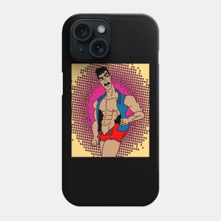 Retro Bodybuilding Lifting Weights Phone Case