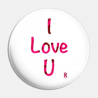 Glitzy Love (Pink & Red) Pin