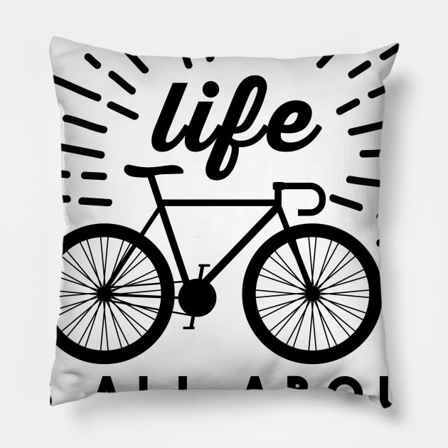 life is all about balance Pillow by livamola91