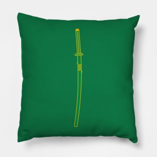 katana (green) Pillow