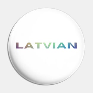 Multicoloured Latvian design Pin